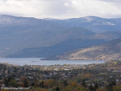 View of neighbourhoods in Vernon, BC near Okanagan Lake brought to you by John Deak of Royal LaPage Executives Realty.