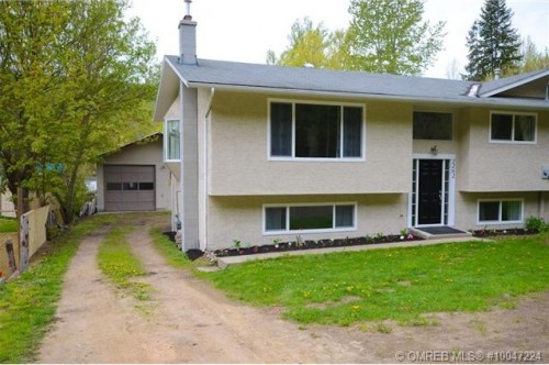 It's a must-see beautifully renovated 4 bedroom home for sale with 2 bay shop on Quesnel Rd in Lumby near Vernon BC listed by John Deak of Royal LaPage.