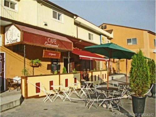 When used as a restaurant, patrons have enjoyed outdoor dining on the patio at this commercial location on Kal Lak Road listed for sale by John Deak of Royal LaPage.