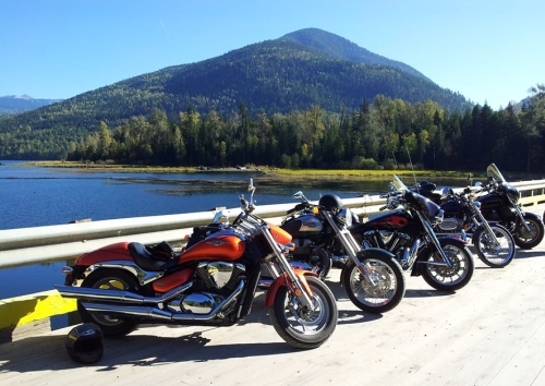 Motorbiking in Enderby and the North Okanagan. Photo credit: Kelly Fehr