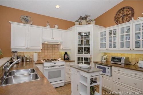 Large beautifully-finished kitchen at 1236 Mt. Fosthall Drive in Vernon BC listed for sale by John Deak of Royal LaPage.