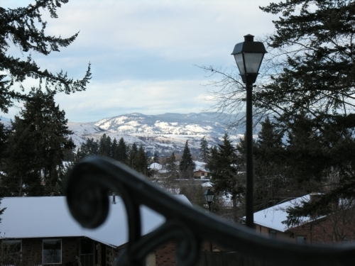 Photo of the view from 16 Street in East Hill looking towards Turtle Mountain in Vernon BC, taken by Teresa Deak for the January 2014 calendar photo.