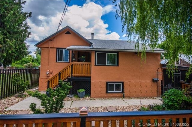 Tastefully updated 3-4 bedroom 1 bath home for sale at 7310 51 Street NE, Salmon Arm is a quick 2 minute walk to the beach.