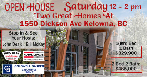 Open House Saturday: This stylish 1-bedroom(ish) home in Mode puts you in the heart of Kelowna’s Landmark District—close to cafés, markets, and more. Come see it at our Open House this Saturday, 12–2! Check out the virtual tour of #417 1550 Dickson Ave, Kelowna on JohnDeak.com