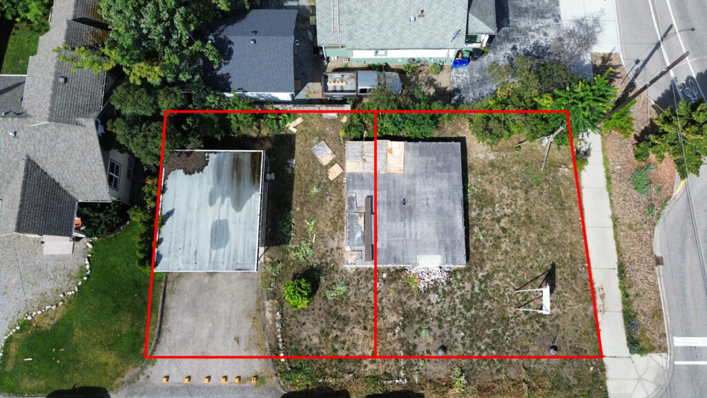 Two titles, endless possibilities! 🏡 This 50’ x 100’ East Hill property can be purchased as a whole or as two separate 50’ x 50’ lots. Zoned for duplexes, close to downtown, and full of potential for your future plans. Check out 2500 30 Avenue, Vernon BC on JohnDeak.com