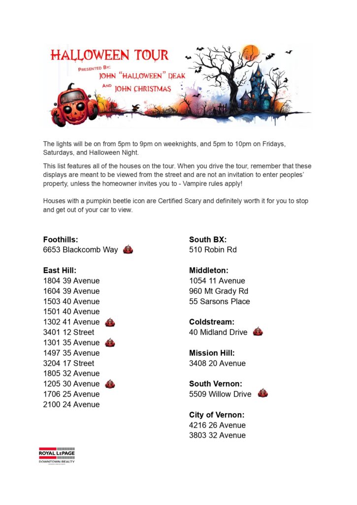 Halloween Tour of Vernon List 2025_page-0001 Vernon BC Halloween tour