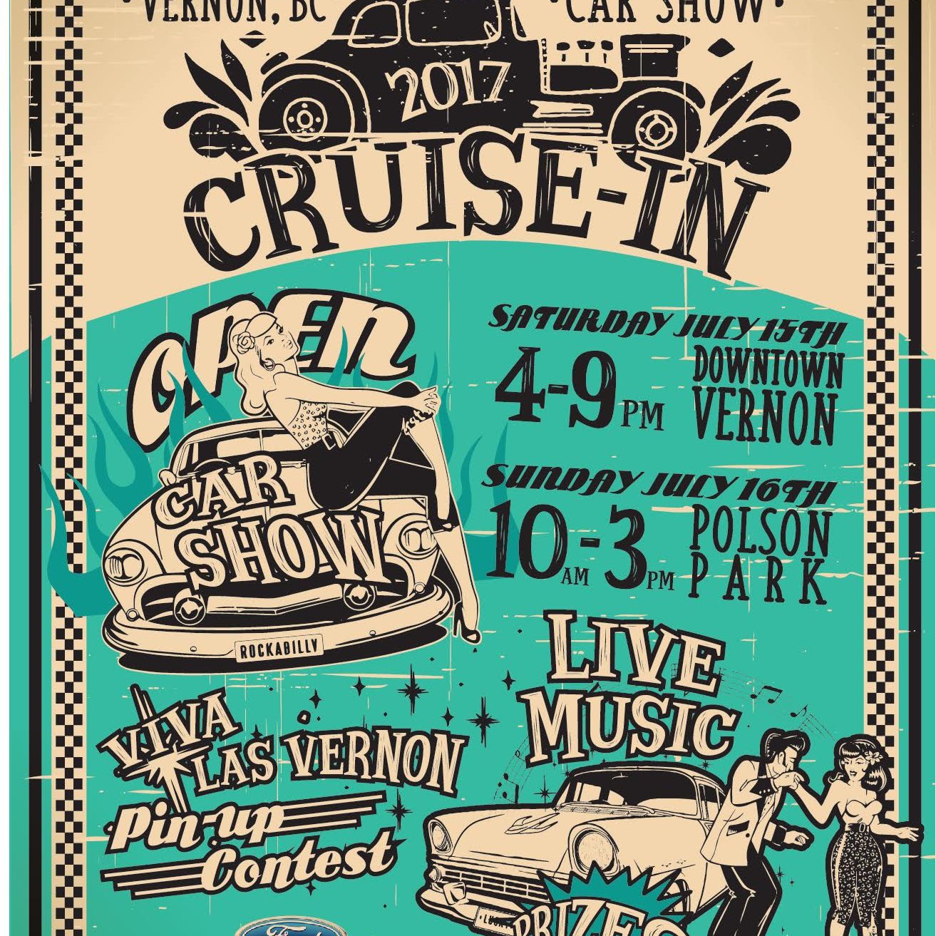 Sun Valley Cruise-In July 15 and 16 2017 in Vernon BC
